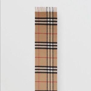 Burberry Classic Check Cashmere Scarf ArchiveBeige
